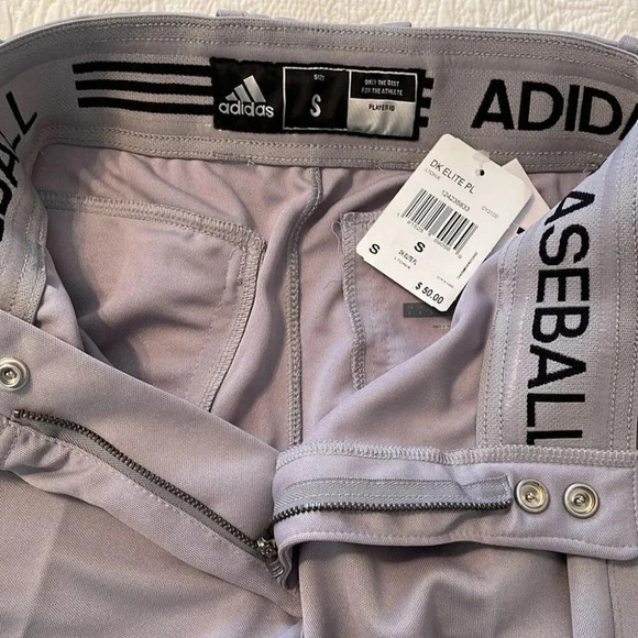 Adidas DK Elite PL L Tonix Baseball Pants Gray Small NWT - Picture 5 of 9